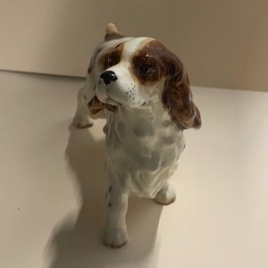 Vintage Japan Porcelain, Cocker Spaniel -  English Springer Dog Figurine Lefton?
